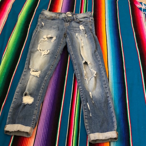 Sneak Peek Denim - Distressed Skinny Jeans